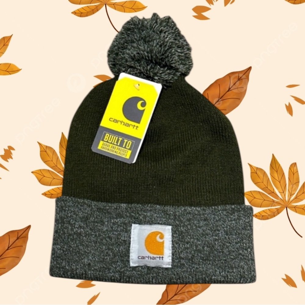 Carhartt Knit Pom-Pom Cuffed Hat